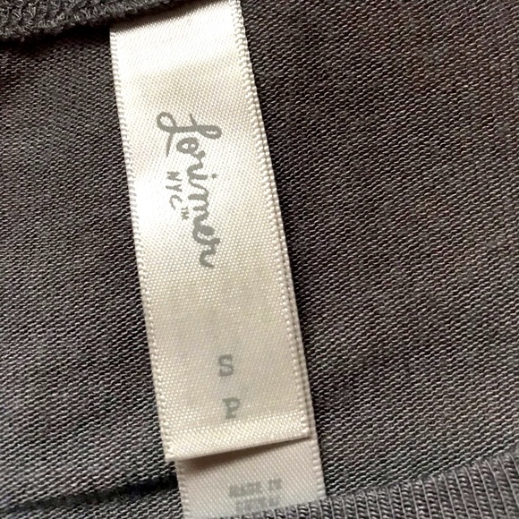 Lorimer NYC “Make Today Great” Gray/Wh long sleeve Top Size:Small petite - Picture 6 of 10